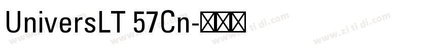 UniversLT 57Cn字体转换